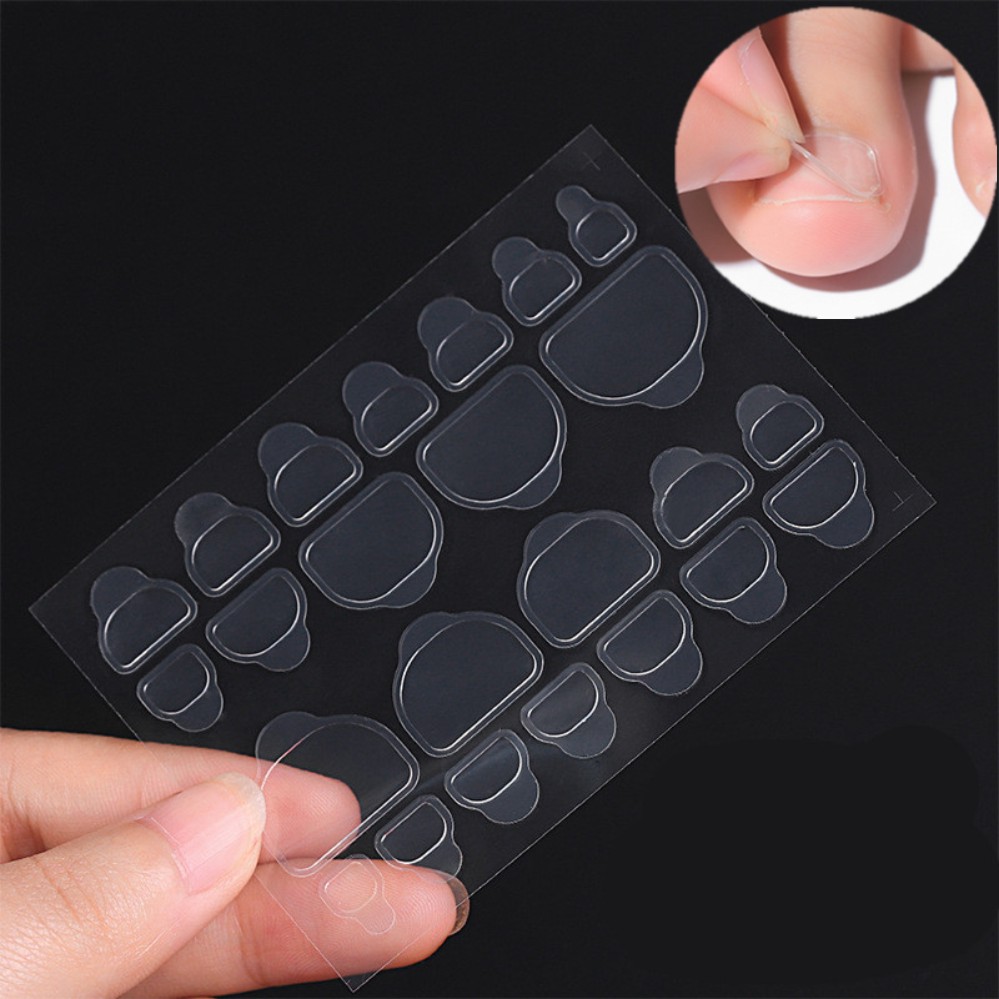 100Sheet Nail Tabs Glue Double Sticker Side Self Flexible Adhesive Stickers On False Art Fingernail Toe Extension Tools1