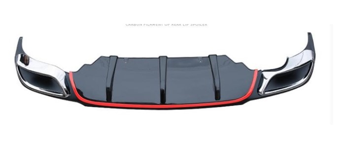 For Opel Insignia Body kit spoiler 2017-2019 For Insignia HS ABS Rear lip rear spoiler front Bumper Diffuser Bumpers Protector