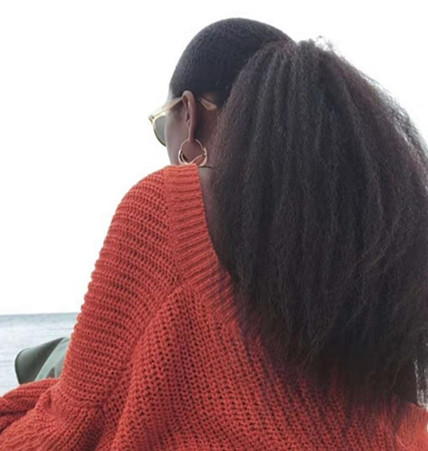 African american coarse yaki kinky straight drawstring pony tail human hair easy wearing clip in kinky ponytail hairpiece long big 140g