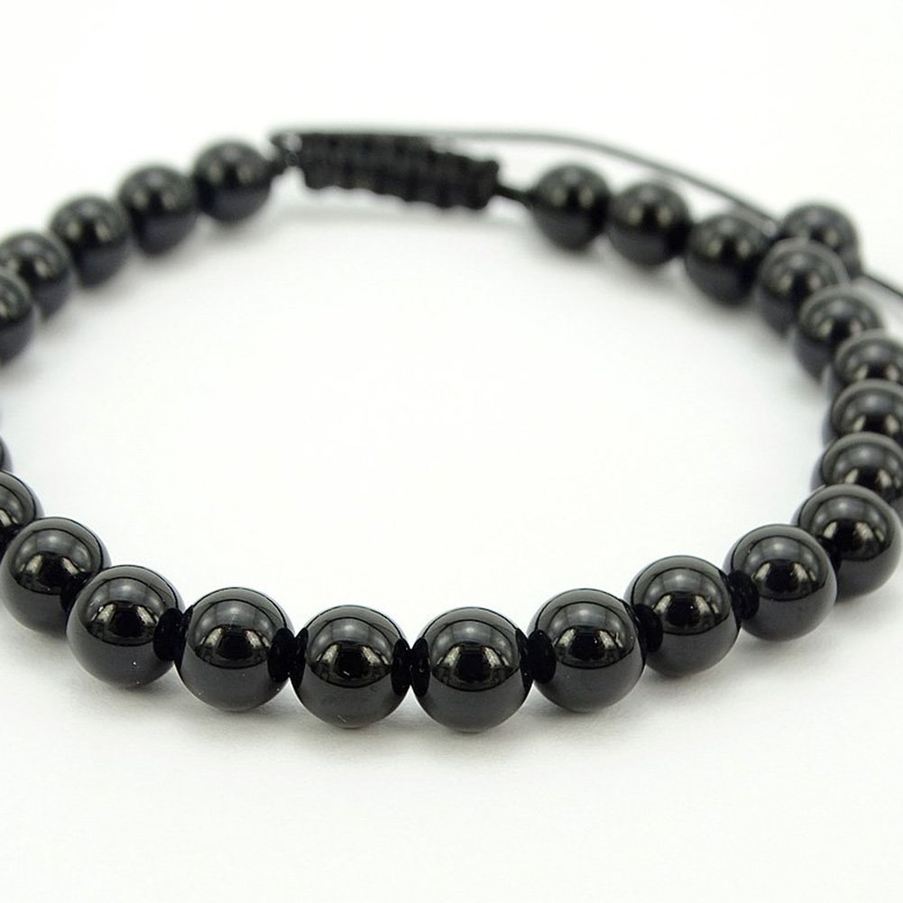 100 Natural Stone Black Obsidian Beads Round Gemstone Loose Beads for DIY Bracelet Jewelry Making 1 Strand 15 Inches 410 mm2329450