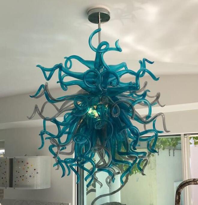 Modern Lamp Turquoise Blue Decoration Chandeliers LED Light Source Hand Blown Glass Chandelier Lamps for Living Room
Modern Lamp Turquoise Blue Decoration Chandeliers LED Light Source Hand Blown Glass Chandelier Lamps for Living Room