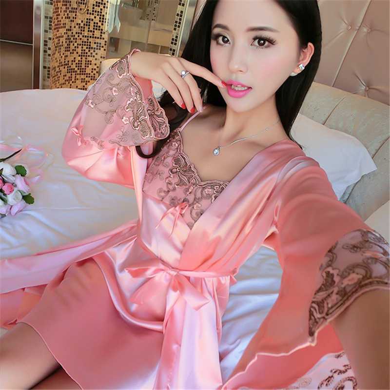 Pajamas noble summer sexy temptation nightgown nightdress two-piece net red temperament nightgown hot sale pijamas women, Sunset red 1
Pajamas noble summer sexy temptation nightgown nightdress two-piece net red temperament nightgown hot sale pijamas women, Sunset red 1