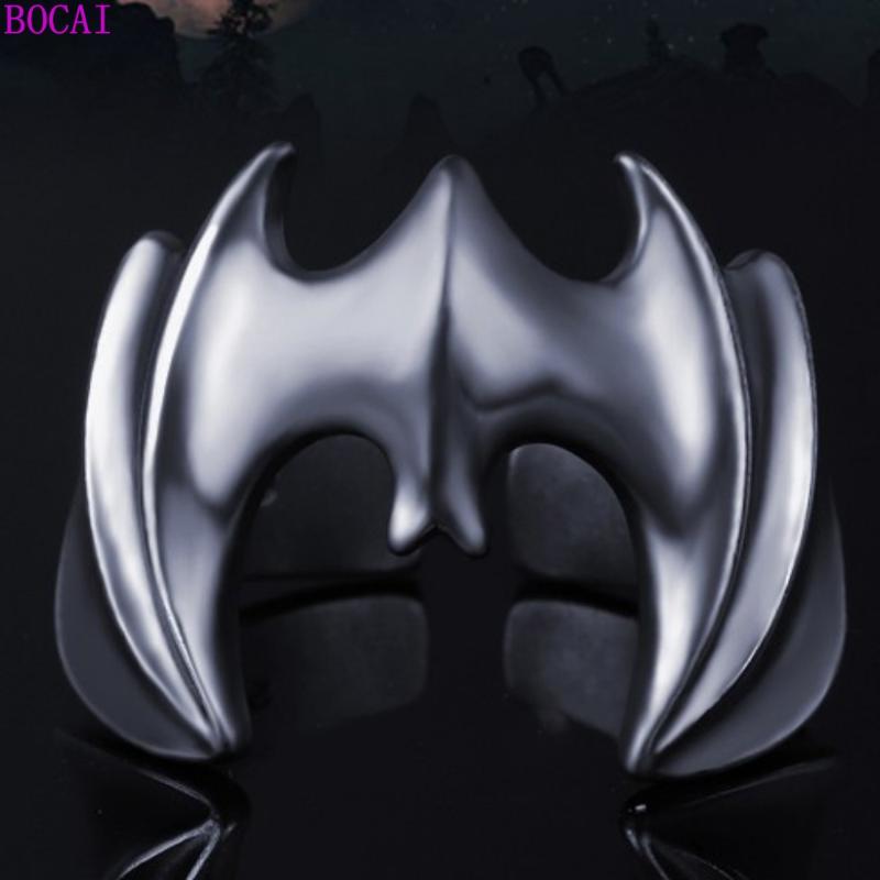 Retro bat ring s925 Sterling Silver men's ring Thai silver opening male rings personality hip hop index finger man jewelry
Retro bat ring s925 Sterling Silver men's ring Thai silver opening male rings personality hip hop index finger man jewelry