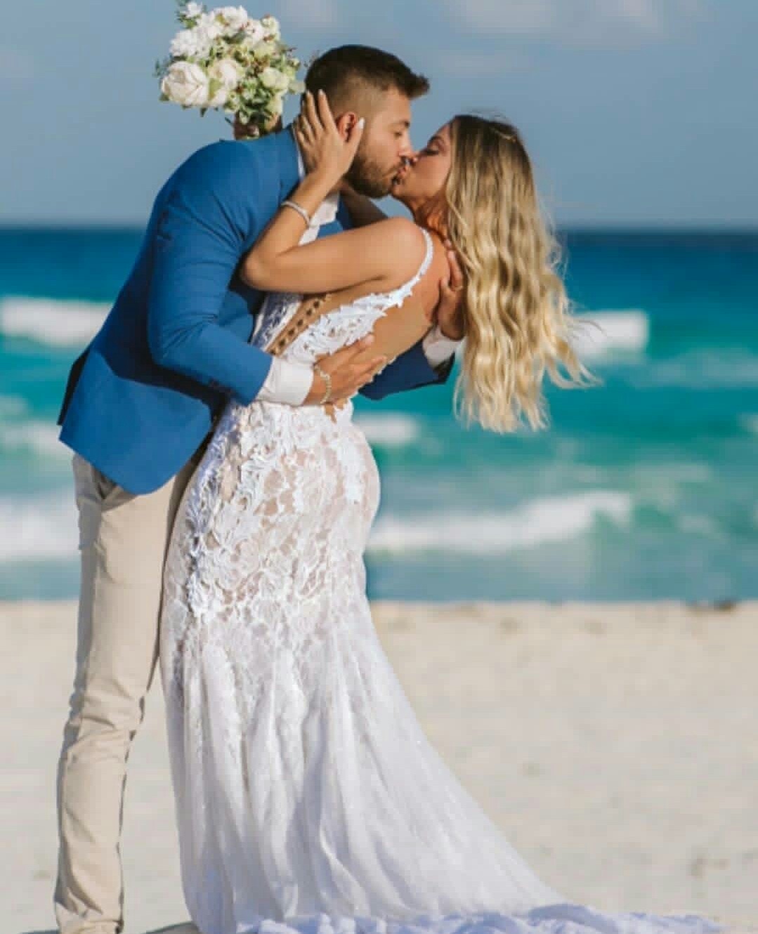 beach wedding dresses low back lace sweep train boho wedding gowns vestido de novia spaghetti straps robes de marie