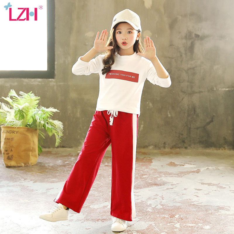 LZH 2020 Autumn Teen Girls Clothes T-shirt+Pants Long Sleeved+Pants 2pcs Outfit Kids Sport Suit Girls Clothing Set 4-14 Year, Navy blue
LZH 2020 Autumn Teen Girls Clothes T-shirt+Pants Long Sleeved+Pants 2pcs Outfit Kids Sport Suit Girls Clothing Set 4-14 Year, Navy blue