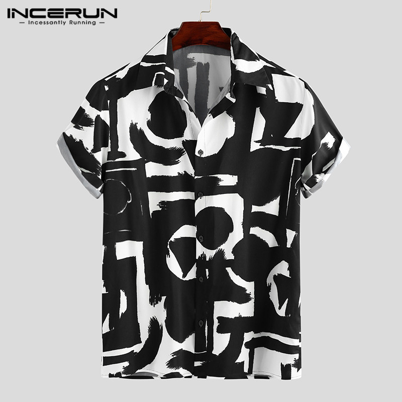 INCERUN Printing Shirt Men Casual Short Sleeve Summer Lapel Button Chic Brand Hawaiian Shirts Streetwear Camisa Masculina 2020, Blue shirt
INCERUN Printing Shirt Men Casual Short Sleeve Summer Lapel Button Chic Brand Hawaiian Shirts Streetwear Camisa Masculina 2020, Blue shirt