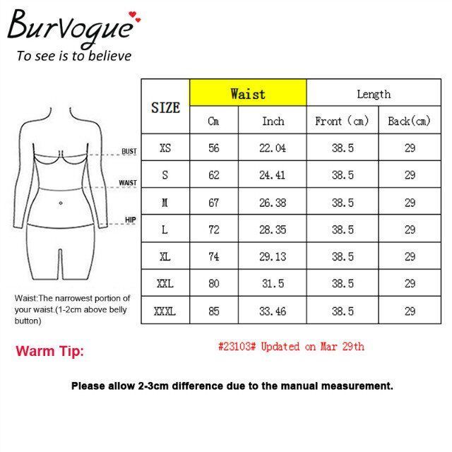 Burvogue Underbust Corset Bustier Steampunk Steel Boned Slim Waist Control Corset For Women Waist Trainer Corselet Plus Size Y19070201