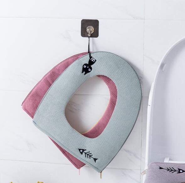 Zippered toilet seat cord velvet warm leather waterproof toilet seat cushion O-shaped portable toilet seat 2pcs, Multi-color
Zippered toilet seat cord velvet warm leather waterproof toilet seat cushion O-shaped portable toilet seat 2pcs, Multi-color