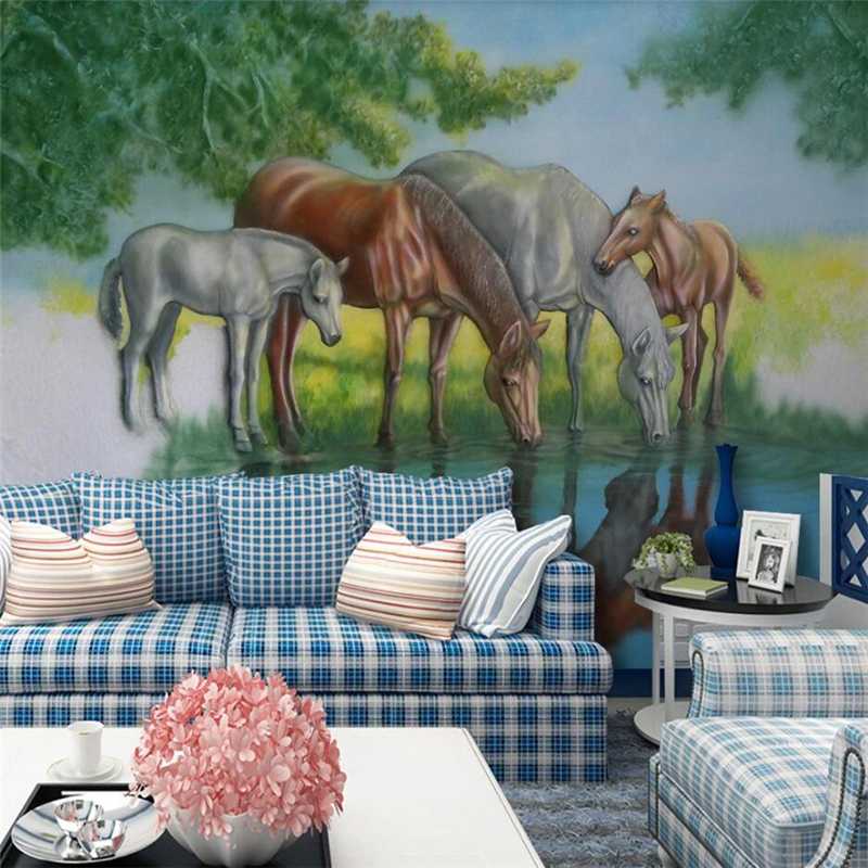 Custom wallpaper 3D stereo photo murals embossed pond drinking horse restaurant background wall decorative painting 3d wallpaper, As pic
Custom wallpaper 3D stereo photo murals embossed pond drinking horse restaurant background wall decorative painting 3d wallpaper, As pic