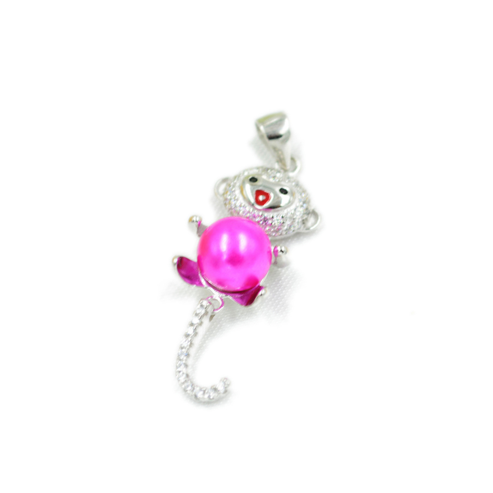 Monkey Pearl Pendant Necklace Setting Mounting Base for Women 100% Solid 925 Sterling Silver Semi Mount Women's Jewelry DIY Findings DZ054
Monkey Pearl Pendant Necklace Setting Mounting Base for Women 100% Solid 925 Sterling Silver Semi Mount Women's Jewelry DIY Findings DZ054