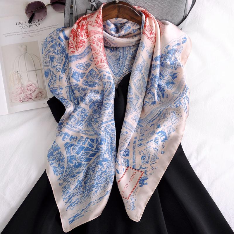 Cycling Caps & Masks Large Square Scarf National First Love All-match Silk Shawl, Sky blue
Cycling Caps & Masks Large Square Scarf National First Love All-match Silk Shawl, Sky blue