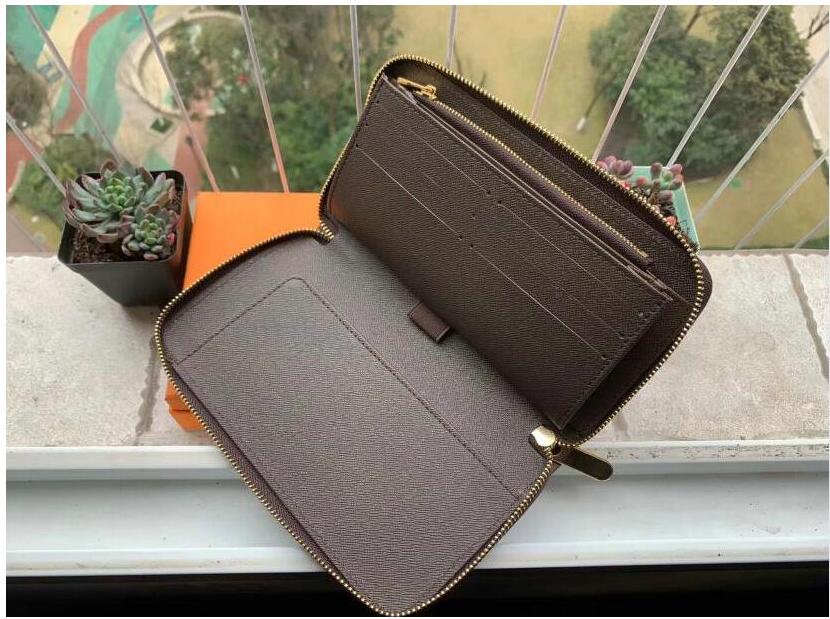 2020 Single zipper new designer wallet cards and coins famous mens wallets leather purse card holder luxury wallet women wallet no box, Brown flower
2020 Single zipper new designer wallet cards and coins famous mens wallets leather purse card holder luxury wallet women wallet no box, Brown flower