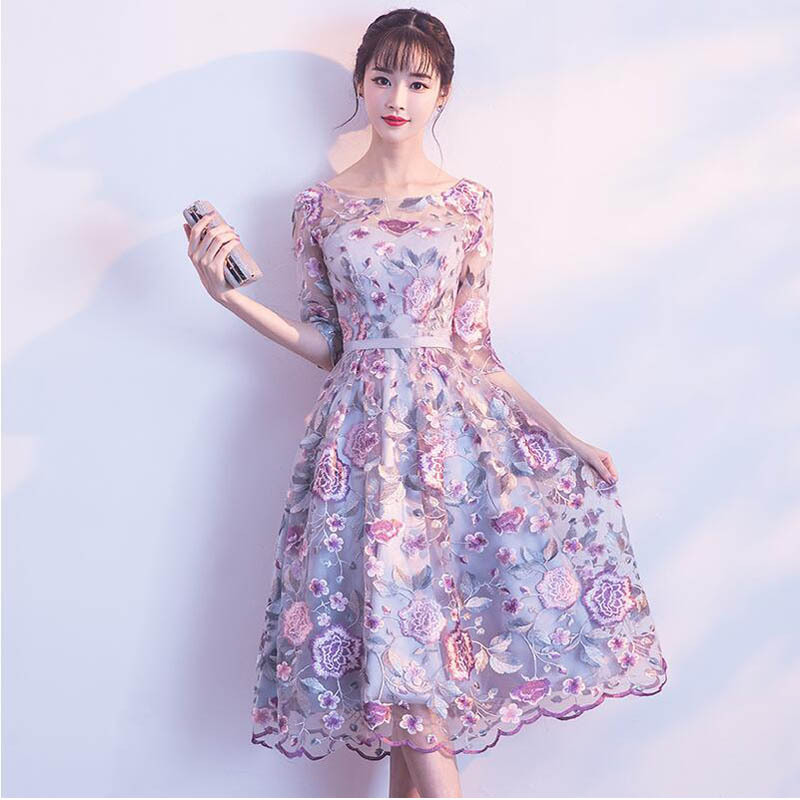 Sexy Evening Dress O-Neck A Line Daily Evening Dresses Party Vestido De Festa Sequins embroidery zipper formal Prom Gowns qipao
Sexy Evening Dress O-Neck A Line Daily Evening Dresses Party Vestido De Festa Sequins embroidery zipper formal Prom Gowns qipao