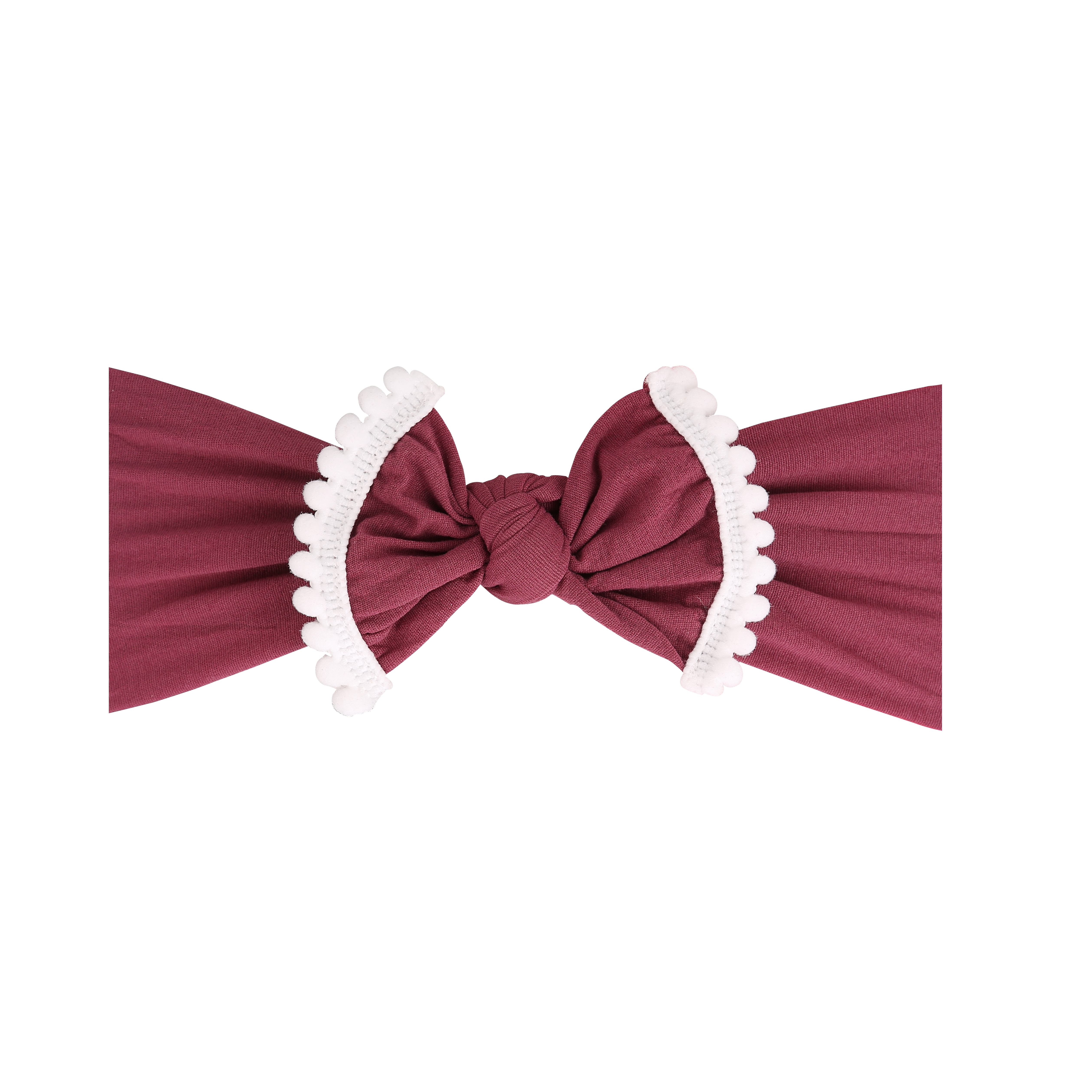 Simple and fashionable super soft hair ball nylon wide hair band children's hair headband
