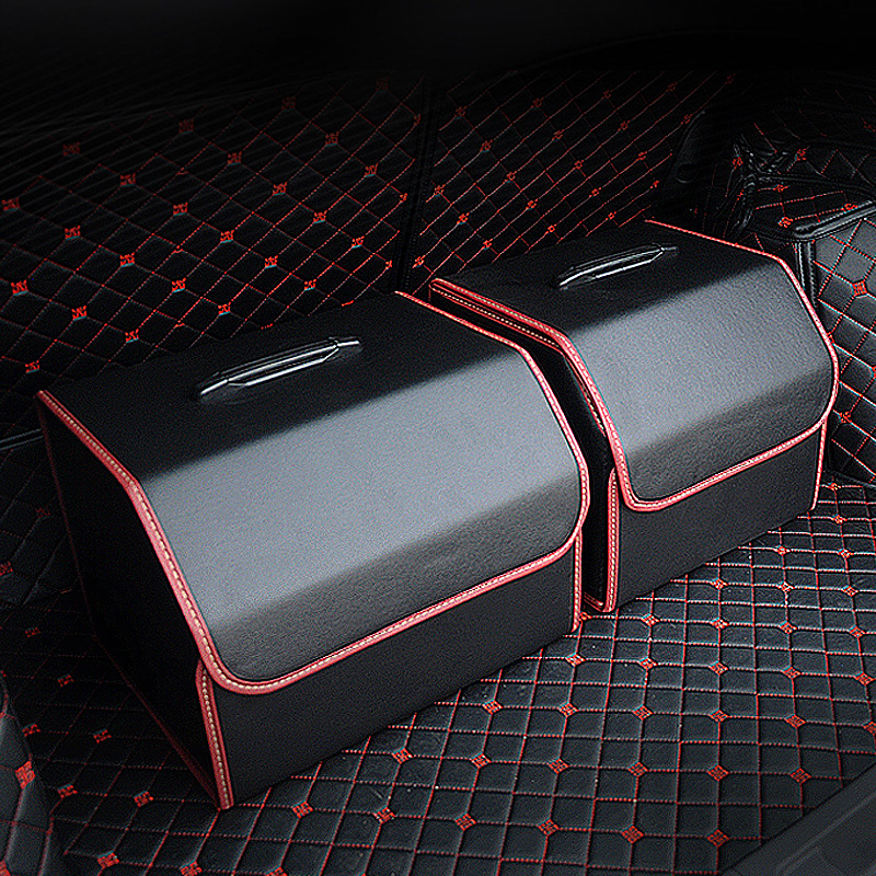 Solid color Leather trunk organizer PU leather Storage Bag Folding With , drink, umbrella Tidying Car Stowing Box
Solid color Leather trunk organizer PU leather Storage Bag Folding With , drink, umbrella Tidying Car Stowing Box