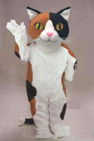 

Calico Cat Mascot Costume Cartoon Character Adult Size Theme Carnival Party Cosply Mascotte Outfit Suit FIT Fancy Dress, As pic