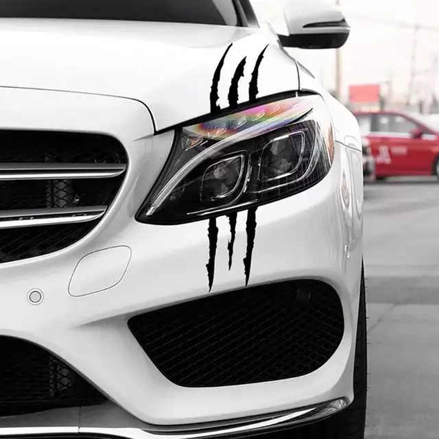 40*12CM Creative Animal Claw Mark Car Sticker Personality Light Eyebrow Decoration Car Body Vinyl Decal Car Sticker Black/Silver CA-1215
40*12CM Creative Animal Claw Mark Car Sticker Personality Light Eyebrow Decoration Car Body Vinyl Decal Car Sticker Black/Silver CA-1215