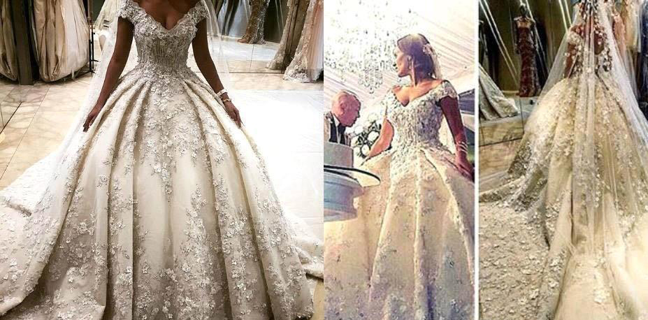 New Princess Off the Shoulder Wedding Dresses 2019 Luxurious Appliques Church Formal Bride Bridal Gowns Plus Size Custom Made