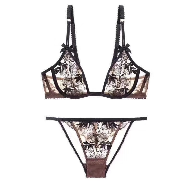 Women's Sexy Lingerie perspective sexy high quality lace embroidered bra set Bralette Nightwear G-string Underwear Thong Sexy, Red;black
Women's Sexy Lingerie perspective sexy high quality lace embroidered bra set Bralette Nightwear G-string Underwear Thong Sexy, Red;black