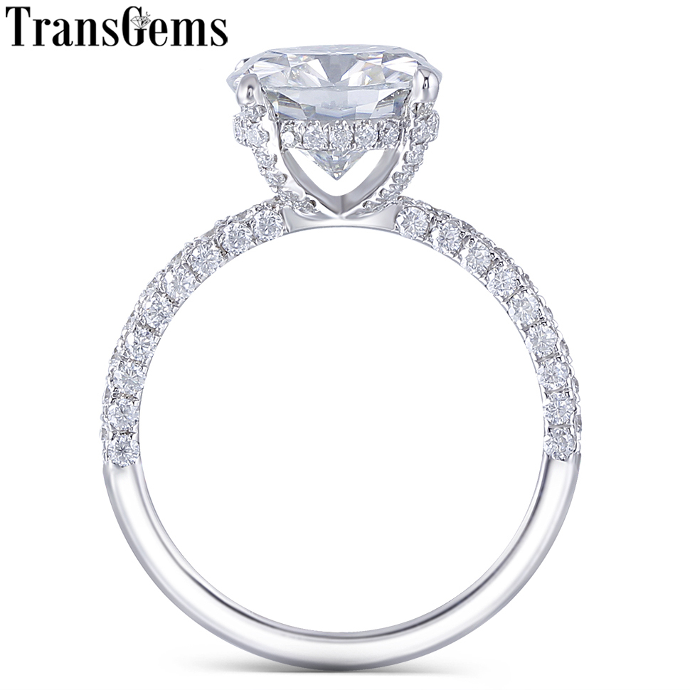 Transgems 14K White Gold 4.5CT 10MM Cushion Cut Under Halo Engagement Ring for Women Wedding with Half Band S200110
Transgems 14K White Gold 4.5CT 10MM Cushion Cut Under Halo Engagement Ring for Women Wedding with Half Band S200110