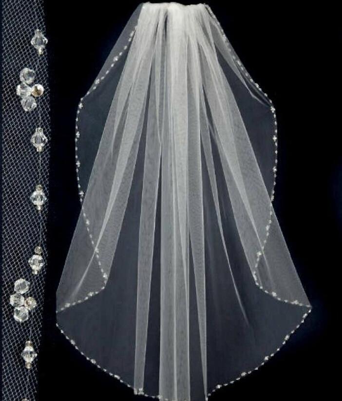 New Design Short Wedding Veils for Bride Elbow Length Beaded Edge Simple Handmade Noble Tulle One Layer Bridal Veil with Comb White Ivory
New Design Short Wedding Veils for Bride Elbow Length Beaded Edge Simple Handmade Noble Tulle One Layer Bridal Veil with Comb White Ivory