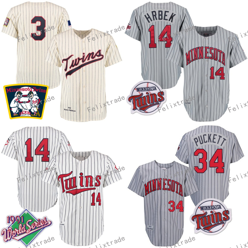 Minnesota MN 1969 3 Harmon Killebrew 1987 28 Bert Blyleven 1991 Kent Hrbek Kirby Puckett Vintage Retro Throw back Baseball Jerseys, 14 kent hrbek 1991
Minnesota MN 1969 3 Harmon Killebrew 1987 28 Bert Blyleven 1991 Kent Hrbek Kirby Puckett Vintage Retro Throw back Baseball Jerseys, 14 kent hrbek 1991