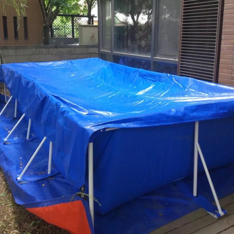 Cover Rainproof Dust Cover Waterproof Tarp Rectangular Swimming Pool Frame Pool Family Garden