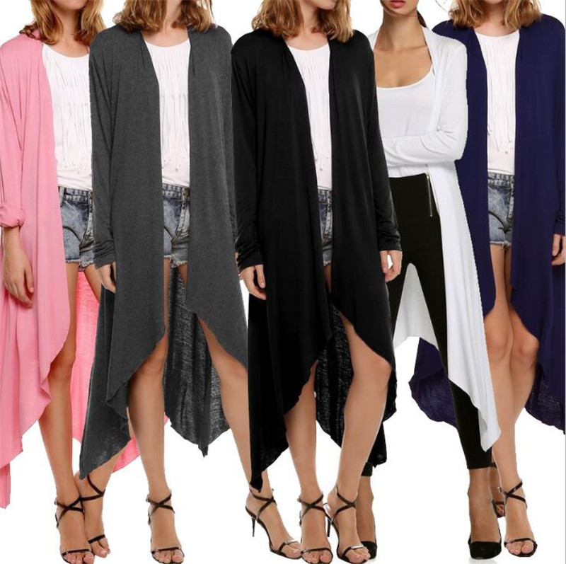 New Women Trench Coats Asymmetrical Outerwear Long Sleeve Crochet Knitted Cardigans Casual Lady Tops 9 Colors Plus Size 2XL, Tan;black
New Women Trench Coats Asymmetrical Outerwear Long Sleeve Crochet Knitted Cardigans Casual Lady Tops 9 Colors Plus Size 2XL, Tan;black