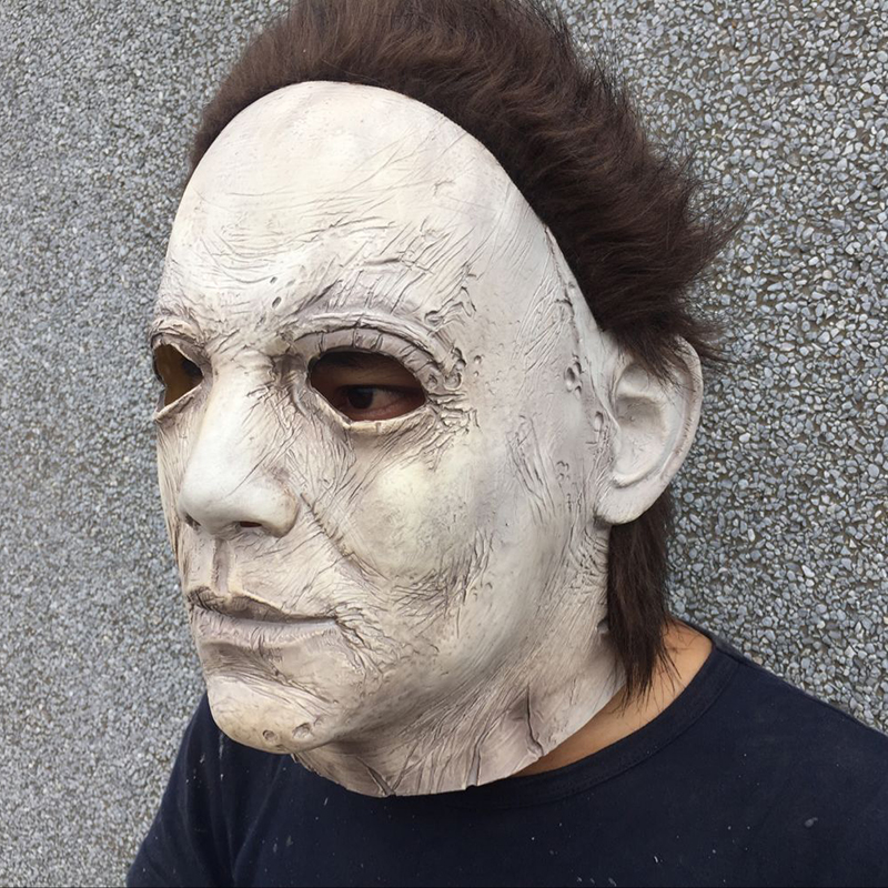 Michael Myers Mask Halloween Mascaras De Latex Realista Mascara Cosplay Scary Masks Masquerade Masque Korku Maskesi Party Maski12449014