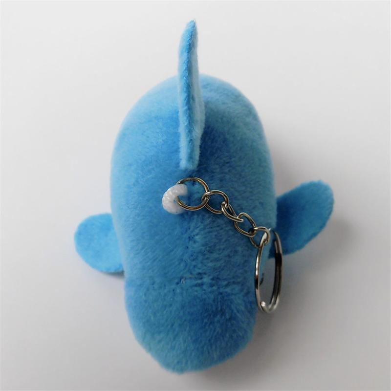 50pcs/lot 10cm Dolphin Keychains Mini Plush Pillows Key Ring for Birthday Event Party Kids Party Favors Fashion Pendant Key Chain Jewelry
