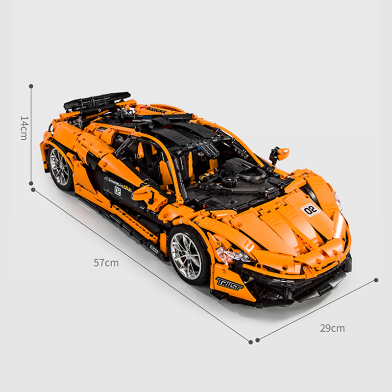 The RC Mclaren Super Racing Car Building Blocks Technic Voiture Model Moc-16915 MOULD KING 13090 3431pcs Compatible 20087 Bricks Toys Christmas Birthd