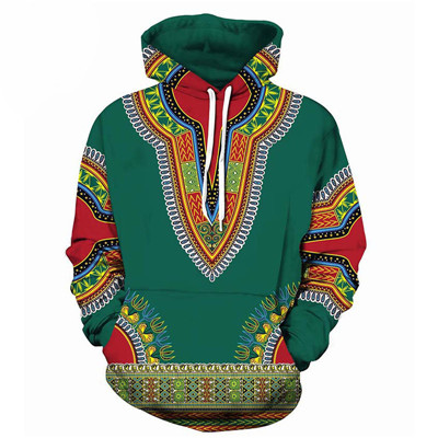 Dashiki Print Hoodie: Unisex 3D Streetwear For Men & Women B1