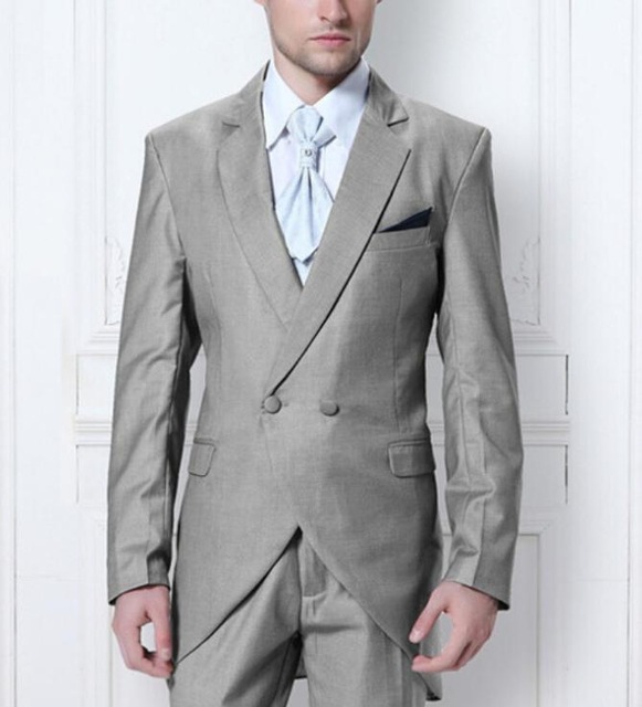 High Quality Groom Tuxedos Fashion mens Wedding Party suits Custom made Light Gray tuxedos( jacket+Pants+tie, Picture style
High Quality Groom Tuxedos Fashion mens Wedding Party suits Custom made Light Gray tuxedos( jacket+Pants+tie, Picture style