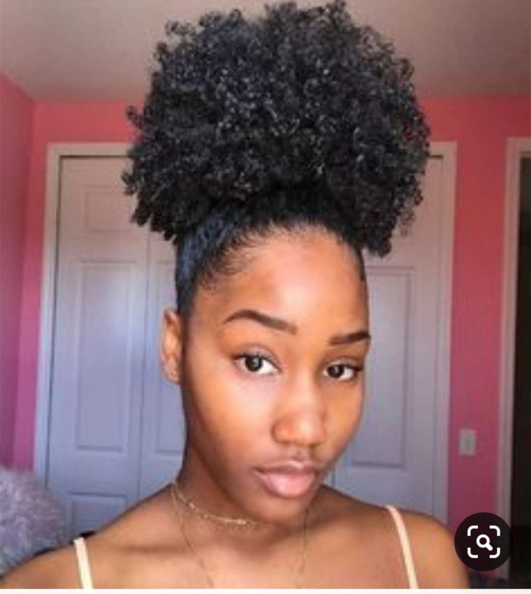 African american natural brown afro puff kinky curly Clip in afro kinky curly puff drawstring ponytail hair extensions 120g