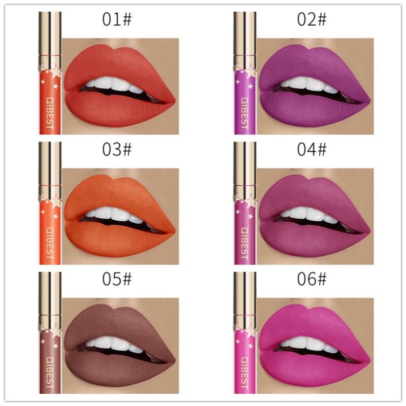24 Color Lipsticks Matte Waterproof Red Lip Gloss Mate Makeup Long Lasting Nude Brown Women Lips Liquid Lipstick lápiz labial