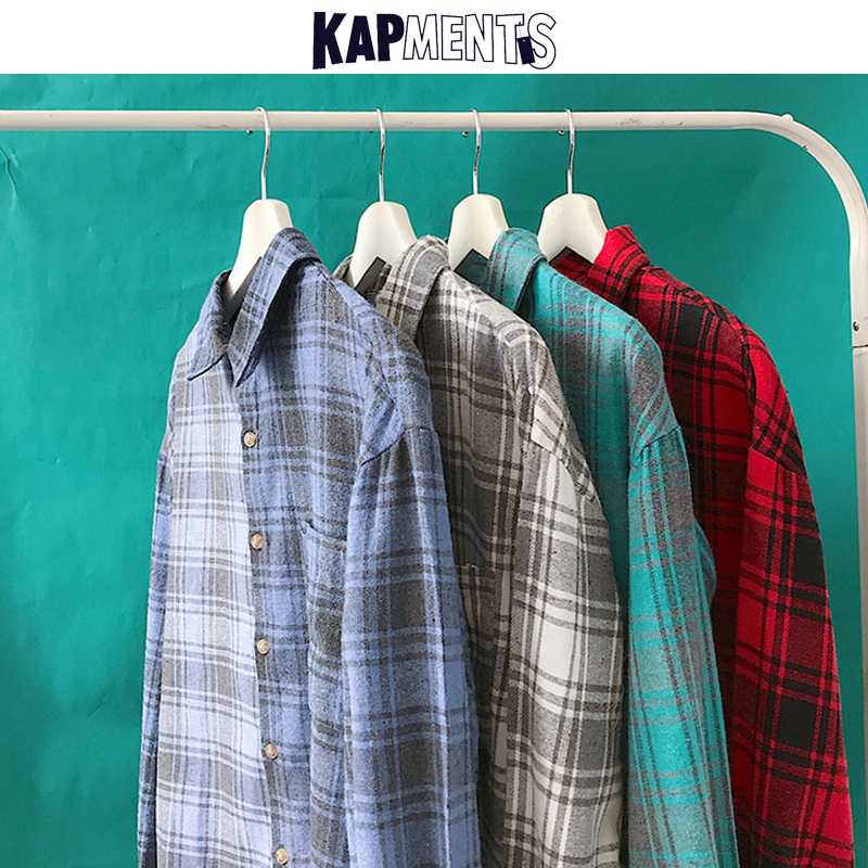KAPMENTS Korean Plaid Oversized Shirts For Men 2020 Mens Vintage Hip Hop Streetwear Long Sleeve Shirt Fashion Harajuku Clothing, Blue
KAPMENTS Korean Plaid Oversized Shirts For Men 2020 Mens Vintage Hip Hop Streetwear Long Sleeve Shirt Fashion Harajuku Clothing, Blue