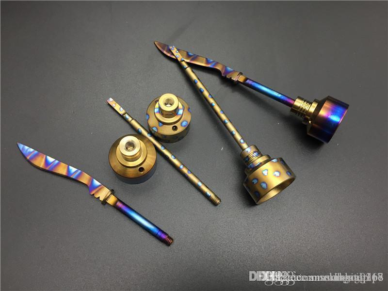 Anodized Colorful Titanium Carb Cap Rainbow Ti Nail dabber 14mm and 18mm for Smoking Water pipe glass Oil Rigs Vaporizer
Anodized Colorful Titanium Carb Cap Rainbow Ti Nail dabber 14mm and 18mm for Smoking Water pipe glass Oil Rigs Vaporizer
