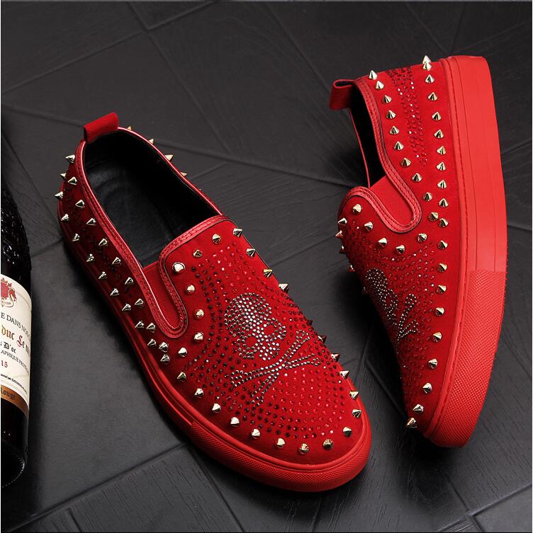 skull Men loafers Black Diamond Rhinestones Spikes men Party wedding Dress Shoes Rivets Casual Flats sneakers S183
skull Men loafers Black Diamond Rhinestones Spikes men Party wedding Dress Shoes Rivets Casual Flats sneakers S183