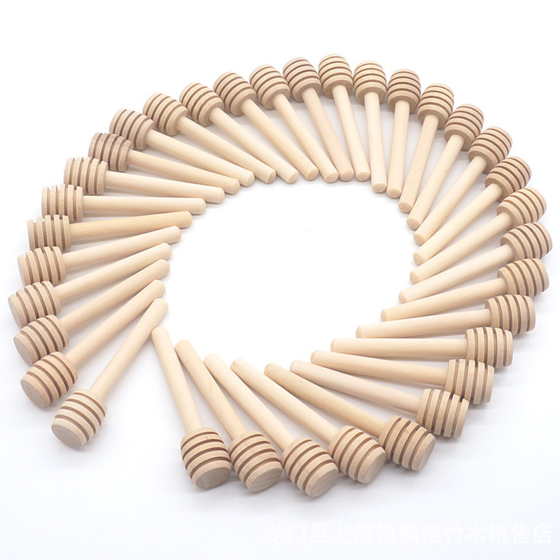 8cm 10cm Coffee Juice Mixing Stir Stick Wood Honey Stirrer Honey Long Stick Tea Tools Eco-friendly Milk Stir Bar Honey Dippers BH3231 TQQ