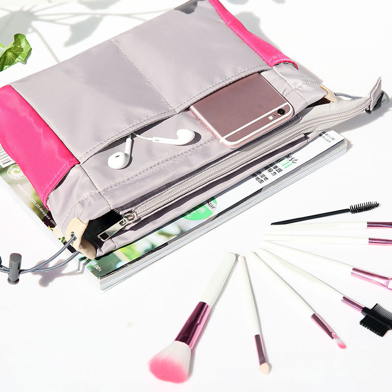 Travel Organizer Insert Bag Women Nylon Organizer Handbag Purse Large Lady Makeup Cosmetic Bag Cheap Female Wash, Red 
Travel Organizer Insert Bag Women Nylon Organizer Handbag Purse Large Lady Makeup Cosmetic Bag Cheap Female Wash, Red