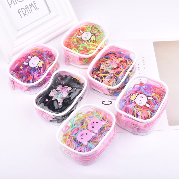 120Bags/lot DIY Simple Multi Square Zipper Bag Rubber Band Elasticity Baby Disposable Hair Bands Styling Tool Accessory HA1667
120Bags/lot DIY Simple Multi Square Zipper Bag Rubber Band Elasticity Baby Disposable Hair Bands Styling Tool Accessory HA1667
