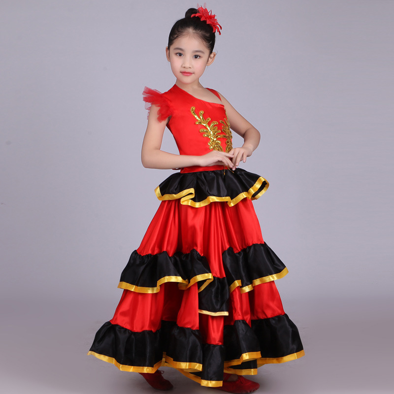 2020 Children Performance Costume Performance Clothing Spain Bull Dance Big Skirt Opening Dance Dress Stage Clothing, 360 degree
2020 Children Performance Costume Performance Clothing Spain Bull Dance Big Skirt Opening Dance Dress Stage Clothing, 360 degree