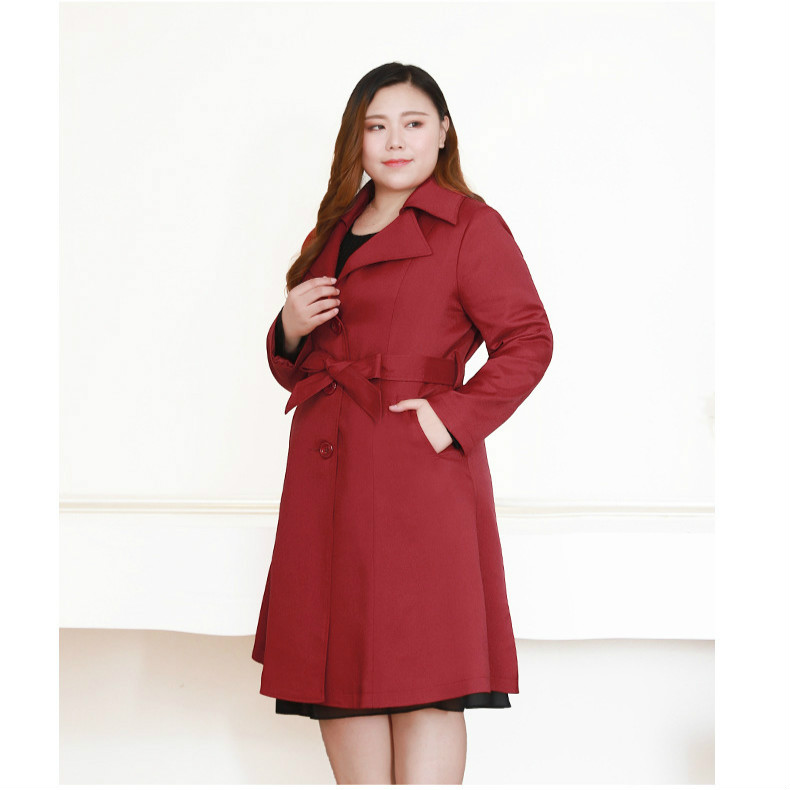 Ladies Winter Windbreaker Overcoat Long Sleeve Red Maxi Coat Korean Trench Plus Size 9xl 10xl Female Trench Coat for Women
Ladies Winter Windbreaker Overcoat Long Sleeve Red Maxi Coat Korean Trench Plus Size 9xl 10xl Female Trench Coat for Women