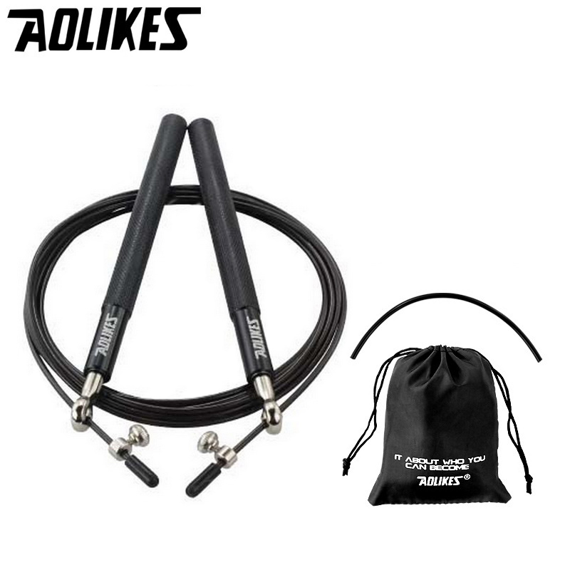 AOLIKES Body Building Jumping Rope Training Steel Wire Speed Skipping Rope Fitness Equipment Men Women Jump crossfit gym
AOLIKES Body Building Jumping Rope Training Steel Wire Speed Skipping Rope Fitness Equipment Men Women Jump crossfit gym
