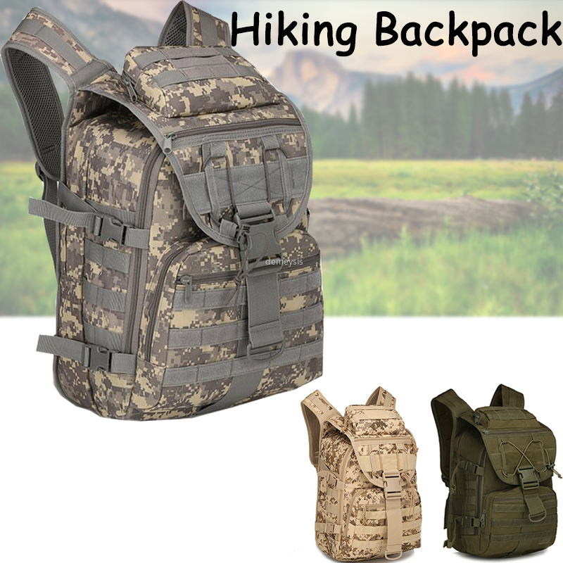 Tactical Backpack Army Molle Climbing Bags Outdoor Hiking Trekking Camping Hunting Rucksack Camo Combat Large Capacity, Black
Tactical Backpack Army Molle Climbing Bags Outdoor Hiking Trekking Camping Hunting Rucksack Camo Combat Large Capacity, Black