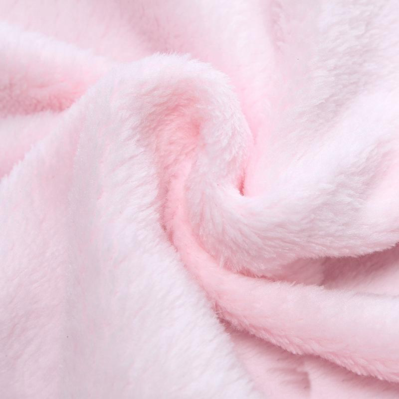 Baby Blankets Coral Velvet Baby Swaddling Infant Wrap Soft Bear Hooded Blanket Cartoon Warm Sleeping Bag Trolley Accessories 3 Colors