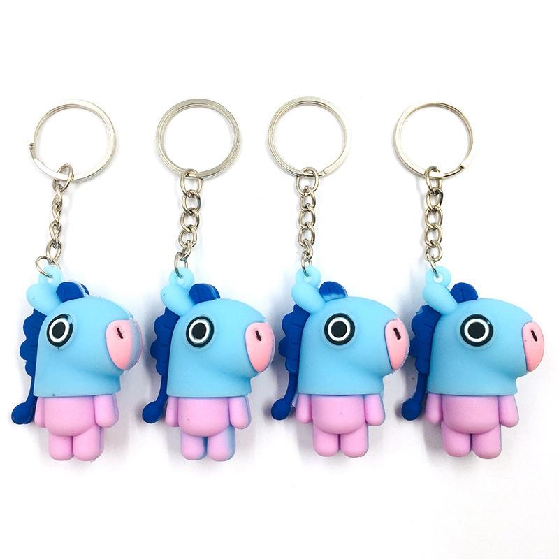 10pcs/Lot Fashion Jewelry Girl Women Female Cute Doll Car Keychain Creative Diy Accessories Key Chains Bags Pendant Party Gifts