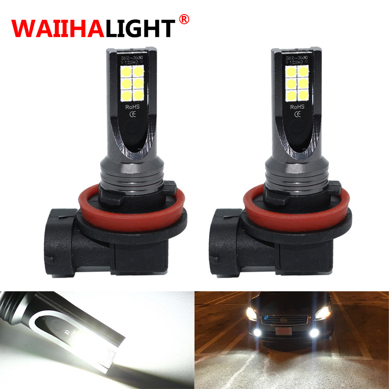 2pcs Car Fog Lamp H8 H9 H11 3030 SMD Lights 800LM 6500K-7500K White Car Vehicle Driving Running Lamp Auto Light Bulbs
2pcs Car Fog Lamp H8 H9 H11 3030 SMD Lights 800LM 6500K-7500K White Car Vehicle Driving Running Lamp Auto Light Bulbs