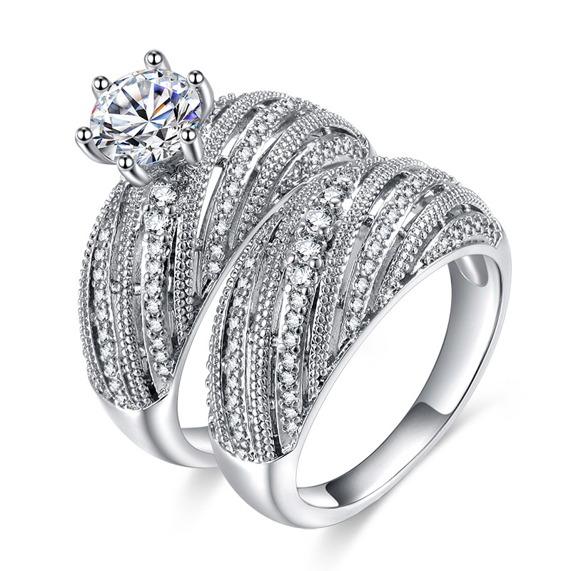 Female Big Crystal White Ring Set 925 Silver Diamond Wedding Rings For Women Fashion Bridal Engagement Ring
Female Big Crystal White Ring Set 925 Silver Diamond Wedding Rings For Women Fashion Bridal Engagement Ring