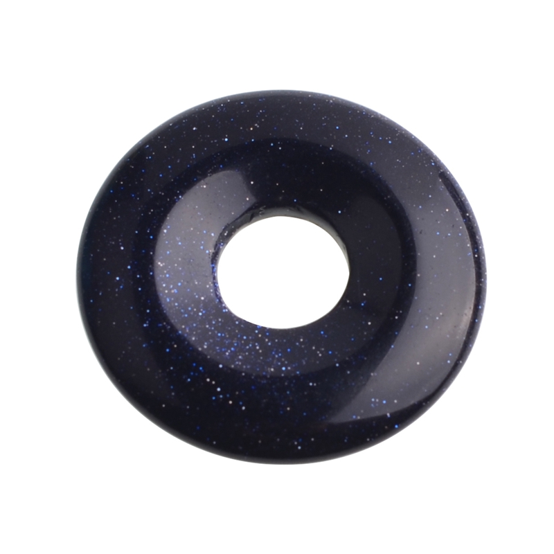 12 natural stone nostalgic pendant round gemstone donuts beads jewelry retro elegant temperament necklace